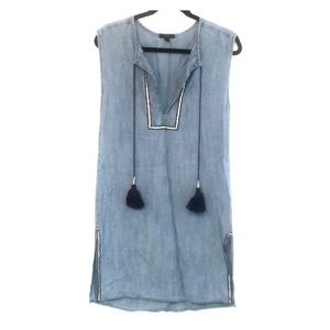 JCrew Linen Chambray Dress